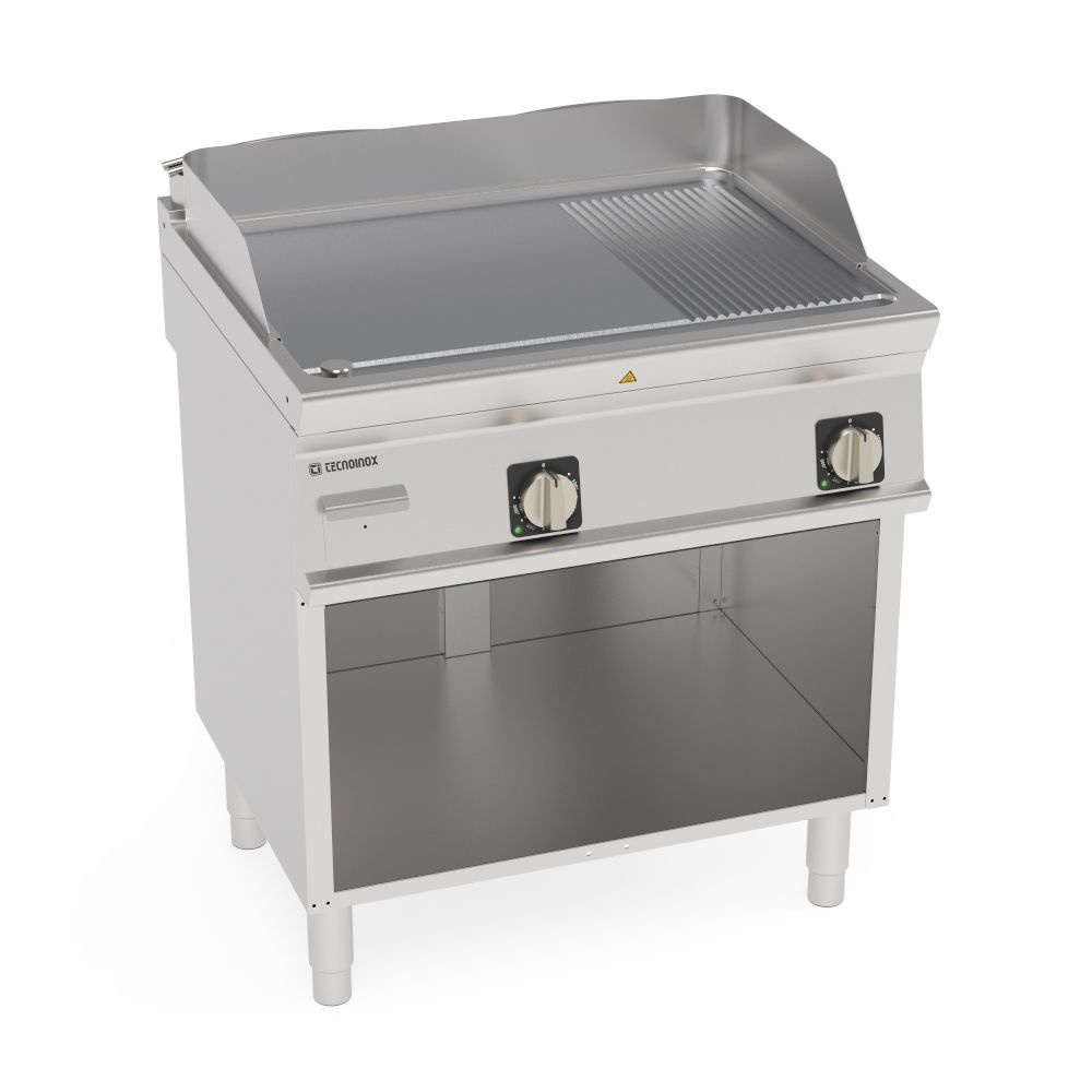 Grill lap sima krómozott 400V Tecno74 | TECNOINOX 716233