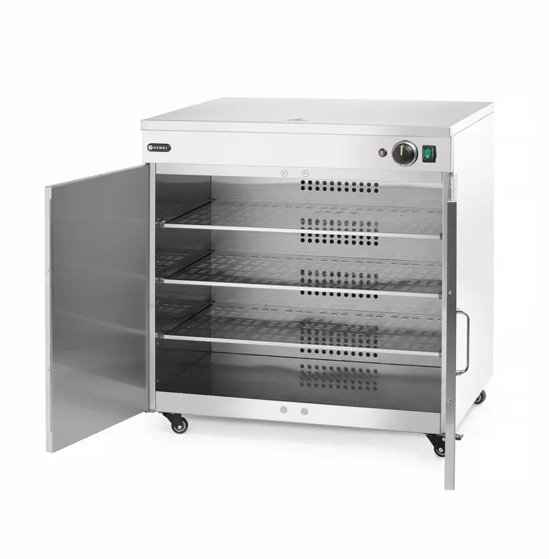 Tányérmelegítő dupla, 108 db, rozsdamentes acél, 0,8 kW | HENDI 250174