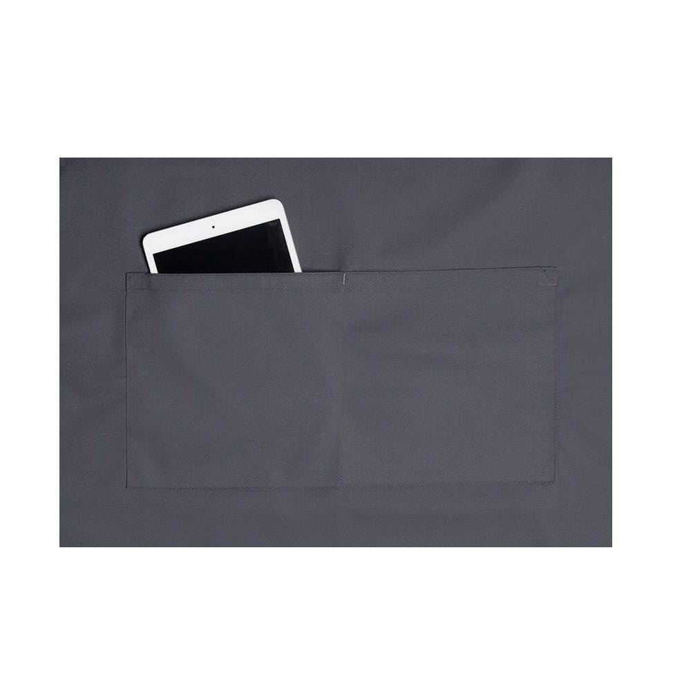 Konyhai kötény Basic 75 x 90 cm zsebbel és csattal antracit | KARLOWSKY BLS 5-5 db