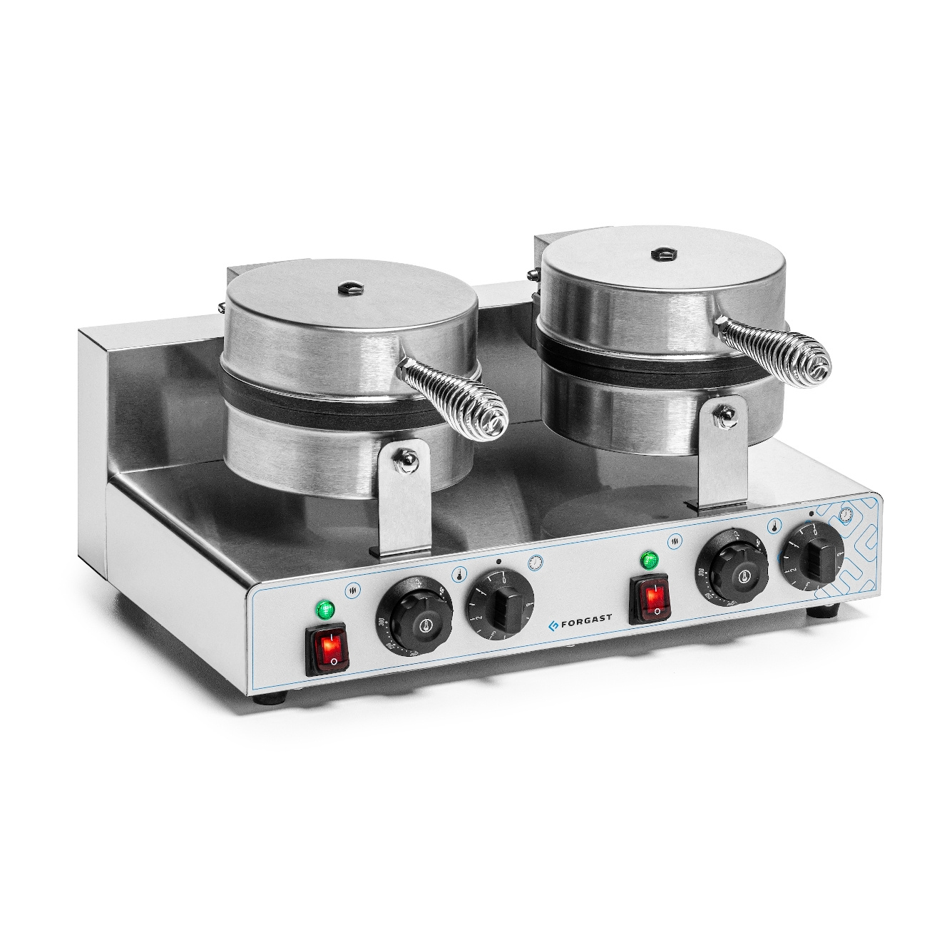 Elektromos dupla belga gofrisütő, ø 18,5 cm, 4 kW, 230 V | FORGAST FG09721