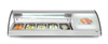 Sushi hűtővitrin, 63 l, LED, 3-7°C, 130,7x45x33 cm | HENDI 233757
