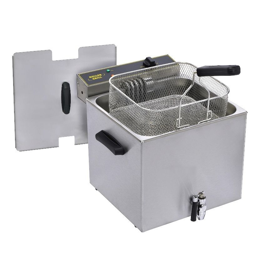 Elektromos olajsütő csappal, 12 l, 6,4 kW | ROLLER GRILL MF120R