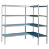 Sarokpolc 5 polcos mélység 50 cm 2PD-55+5P-95+5P-105+10UM | ALUSHELF 50384