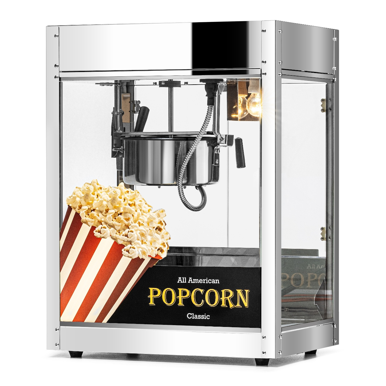 Rozsdamentes acél popcornkészítő gép | FORGAST FG09305