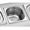 Élelmiszer kiállító 3 db GN 1/6-hoz, 52x27x21.5 cm | FORGAST FG11316