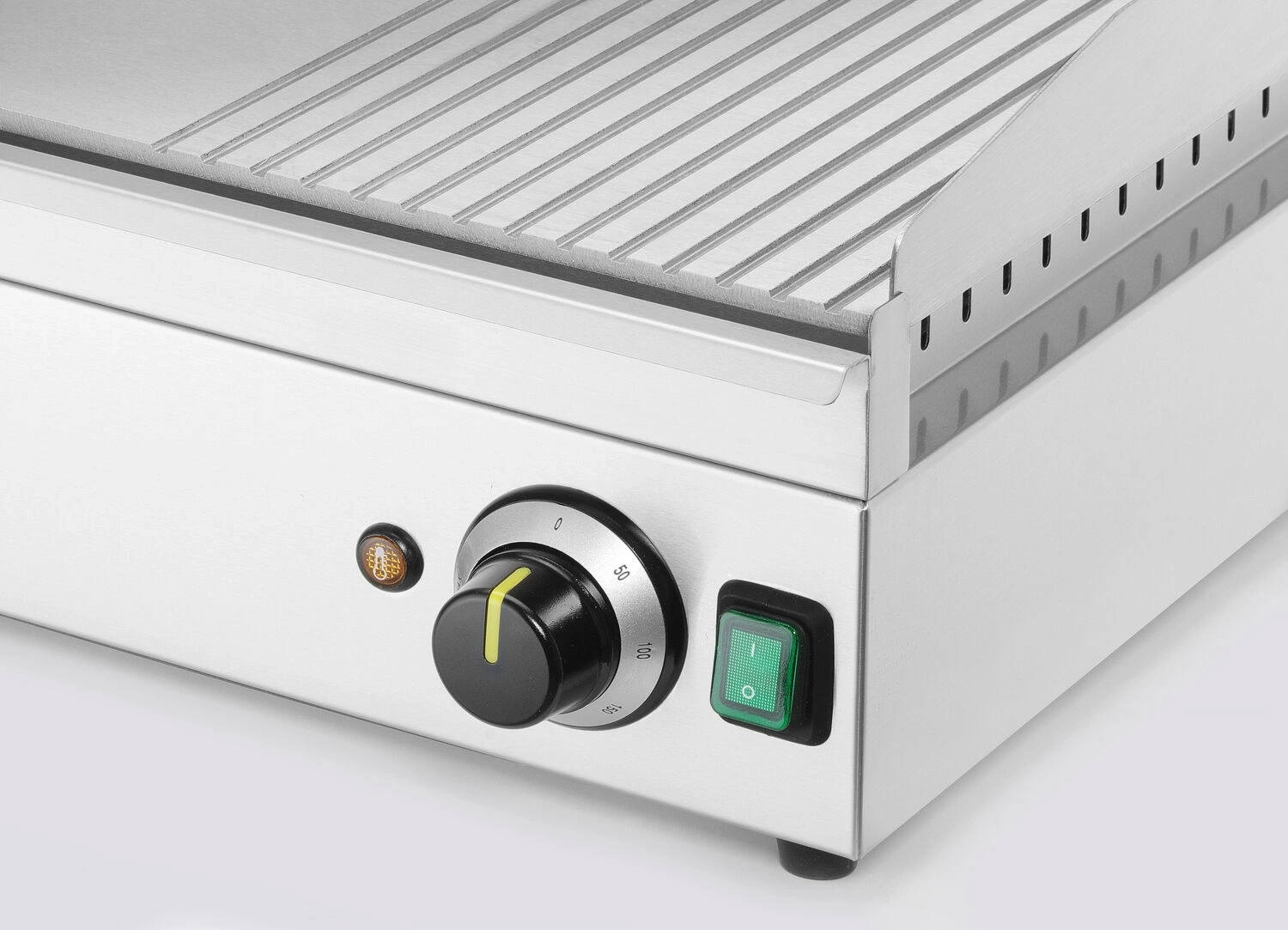 Kitchen Line elektromos grilllap, 1/3 sima 2/3 bordázott, 68.8×41 cm, 3.5 kW | HENDI 154960