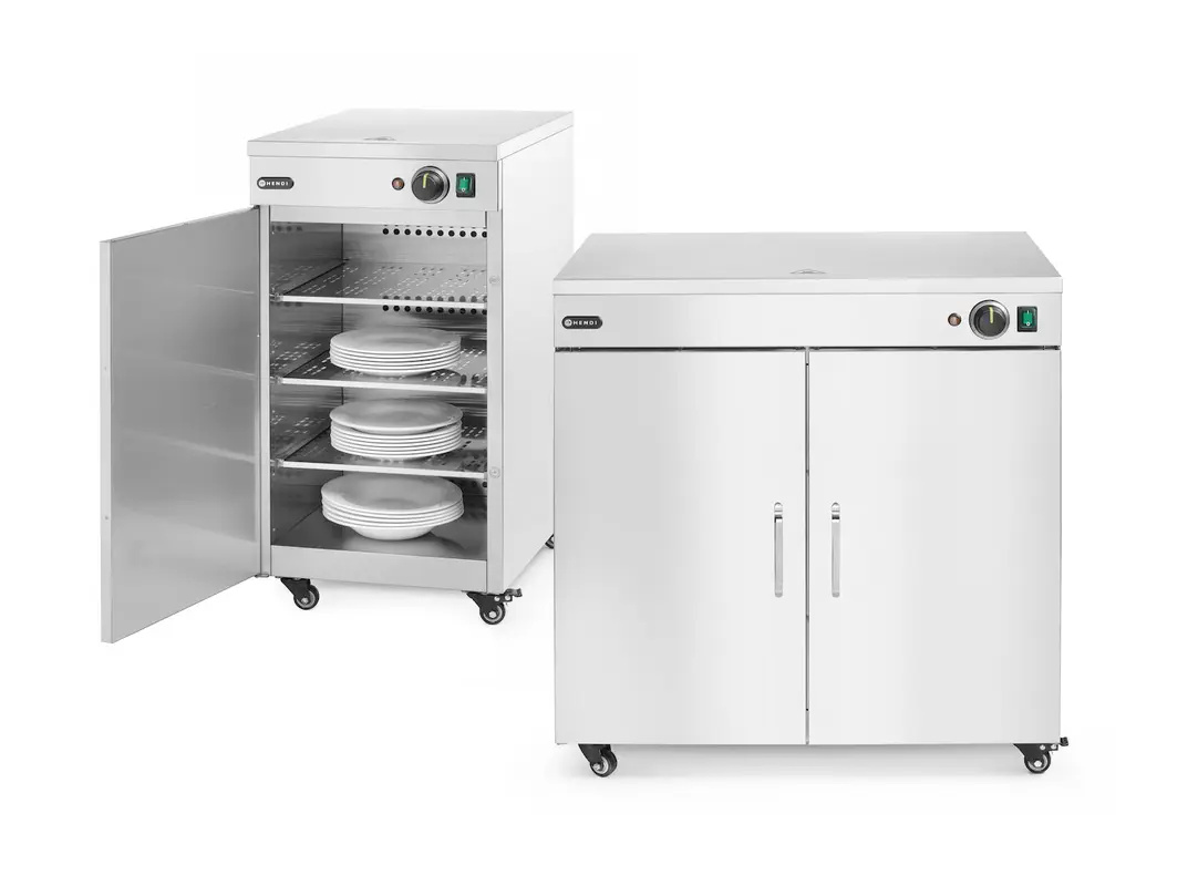 Tányérmelegítő dupla, 108 db, rozsdamentes acél, 0,8 kW | HENDI 250174