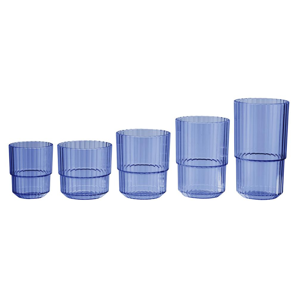 Tritán pohár LINEA, kék színű 150 ml, 6.5x8 cm, 48 darabos készlet | APS 10585