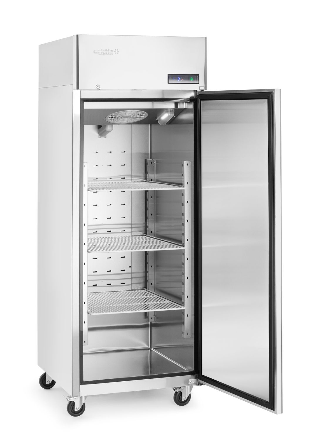 Hűtőszekrény rozsdamentes acélból 670 l, 1 ajtó, rozsdamentes acél, -2 és +8°C között | ARKTIC 232118