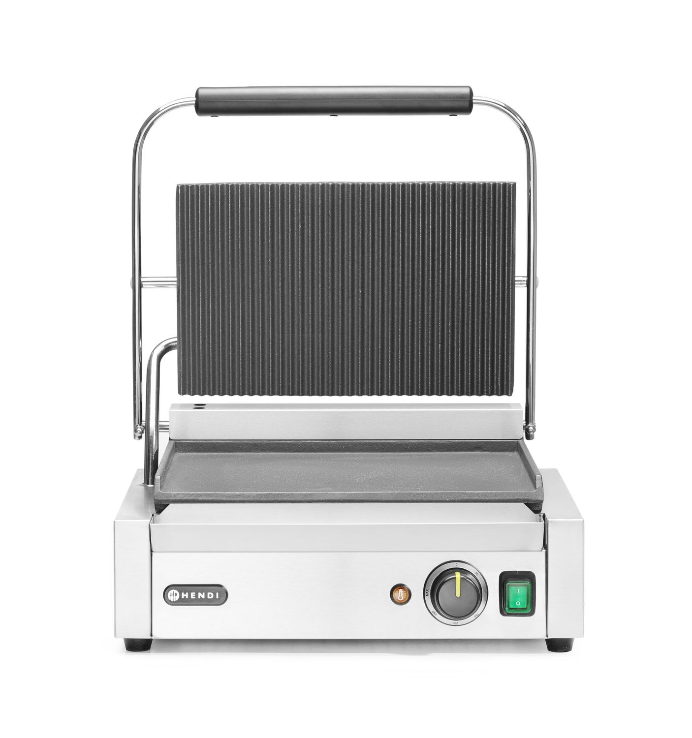 Kontakt Panini grill, sima-bordázott, lap 34 x 23 cm, 2,2 kW | HENDI 263662