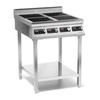 Indukciós tűzhely 4 főzőlappal, állvánnyal, 4x3,5 kW, 400 V | FORGAST FG09037