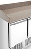 3 ajtós pizzasütő hűtőasztal feltéttel, 570 l, 6 GN 1/4, 140x70x110 cm | ARKTIC 232033