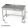 Munkaasztal rozsdamentes acélból 140x70x85 cm | FORGAST