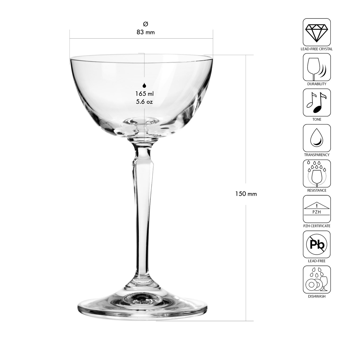 Kieliszek Nick & Nora NEW ERA 140 ml | ONIS ON-13146-6