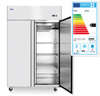 Kétajtós rozsdamentes acél fagyasztószekrény, 1260 l, automatikus leolvasztás | ARKTIC 232149