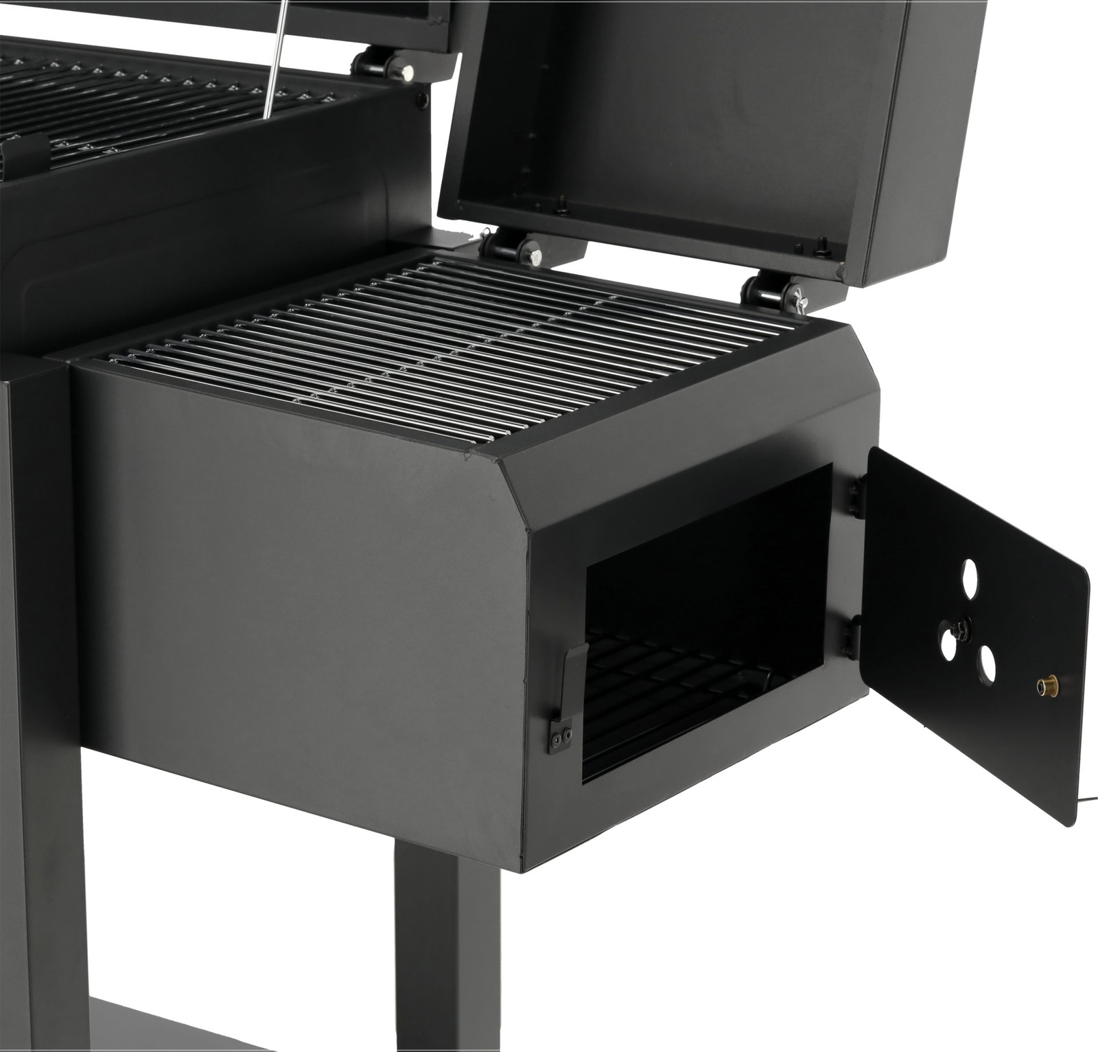 Szén grillsütő DELUXE füstölővel, rács 55x41,5 cm | LUND 99925