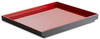 Tálca ASIA PLUS GN 1/2 melaminból, piros-fekete, 32.5x26.5x3 cm | APS 15456