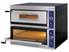 Pizzakemence 2 kamrás, 2x4x33 cm, 8.4 kW, 400 V | FORGAST FG09560