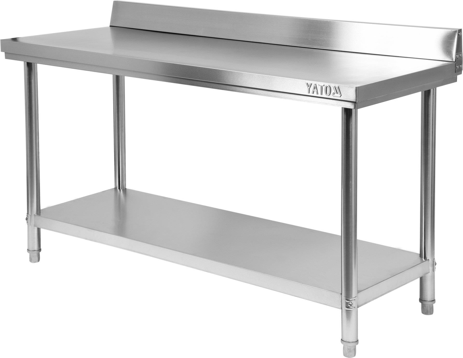 Rozsdamentes munkaasztal polccal 160x60x85 cm | YATO YG-09025