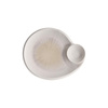 BLUSH tányér tálkával, melaminból, fehér-bézs, 24x20x2.5 cm | APS 85515
