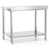 Fal mellé állítható asztal polccal 60x60x85 cm csavarozott | FORGAST FG15330