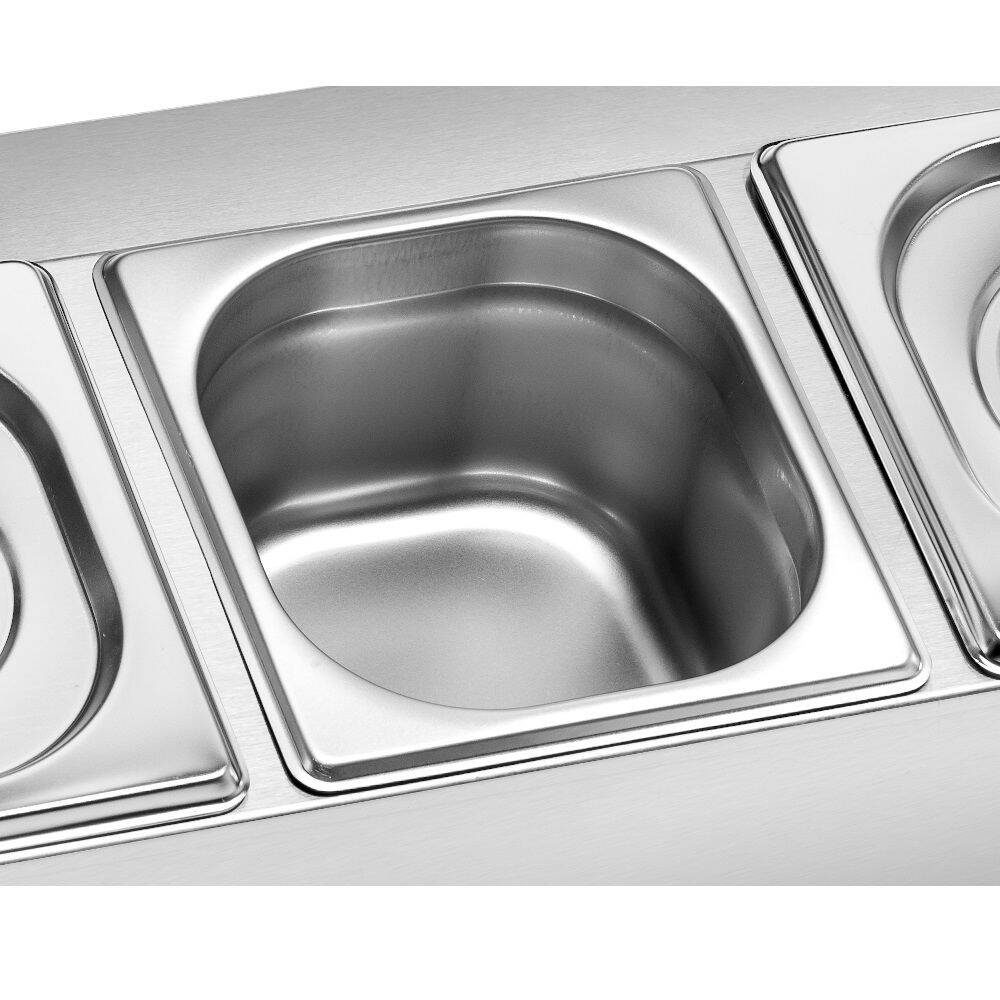 Élelmiszer kiállító 3 db GN 1/6-hoz, 52x27x21.5 cm | FORGAST FG11316