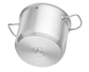 Rozsdamentes acél magas fazék fedő nélkül, Kitchen Line, űrtartalom 5 l, átmérő 20 cm, magasság 16 cm | HENDI 837764