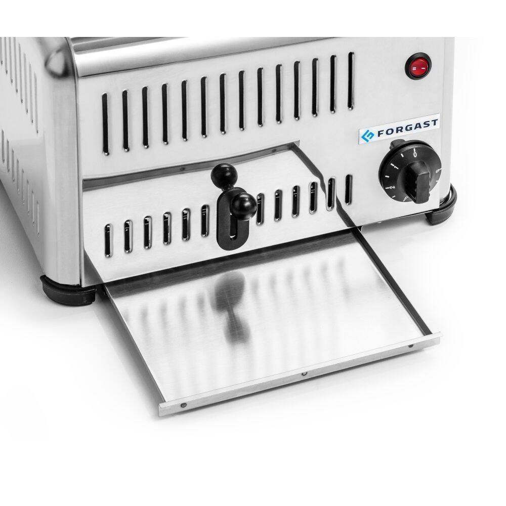 Kenyérpirító 4 nyílással, rozsdamentes acél, 2,3 kW | FORGAST FG09805