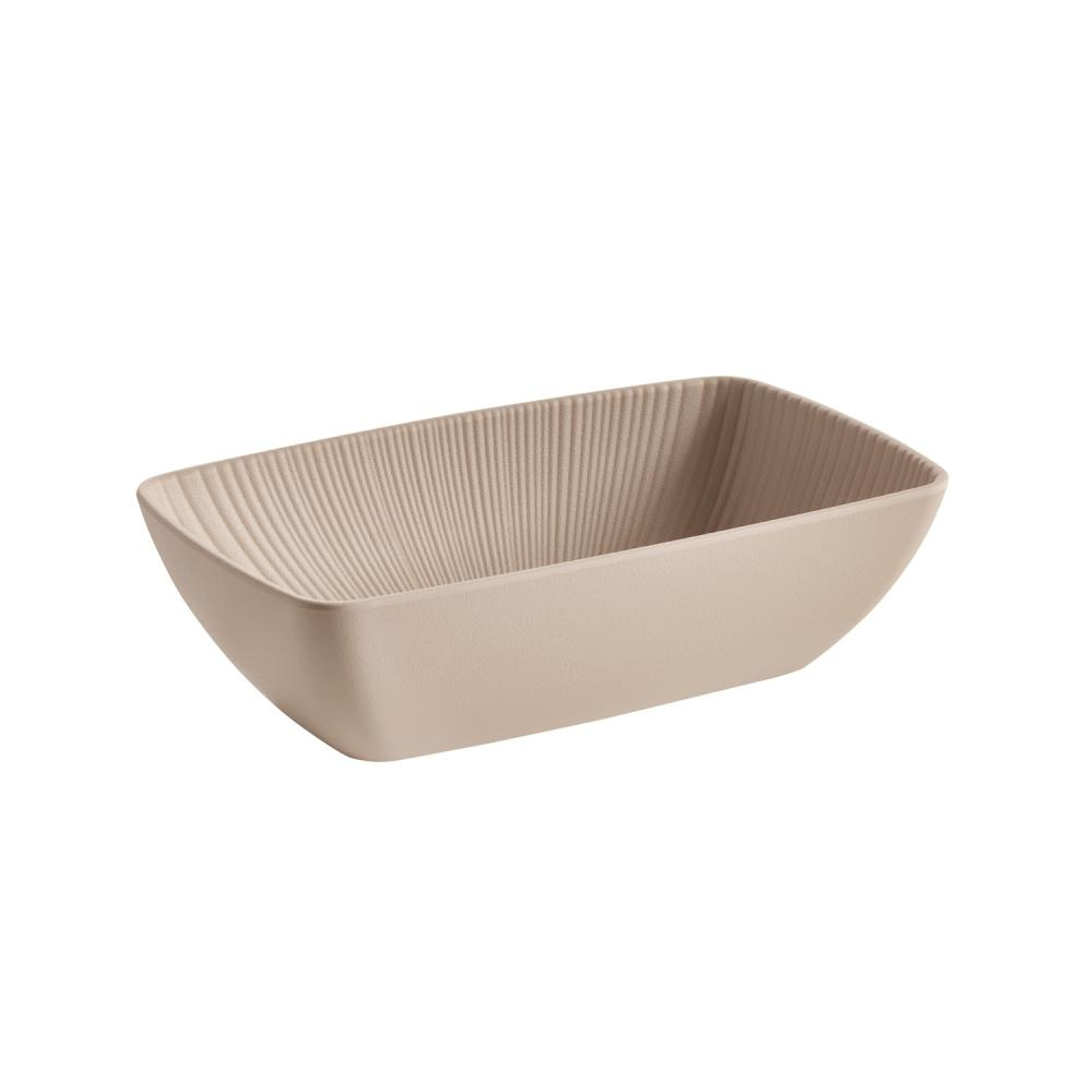 Tál NERO GN 1/4, melamin, bézs, 26.5x16.2x7.5 cm, 1.5 l | APS 85428