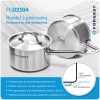 Rozsdamentes acél lábas fedővel, 6 l, 24 cm | FORGAST FG02106