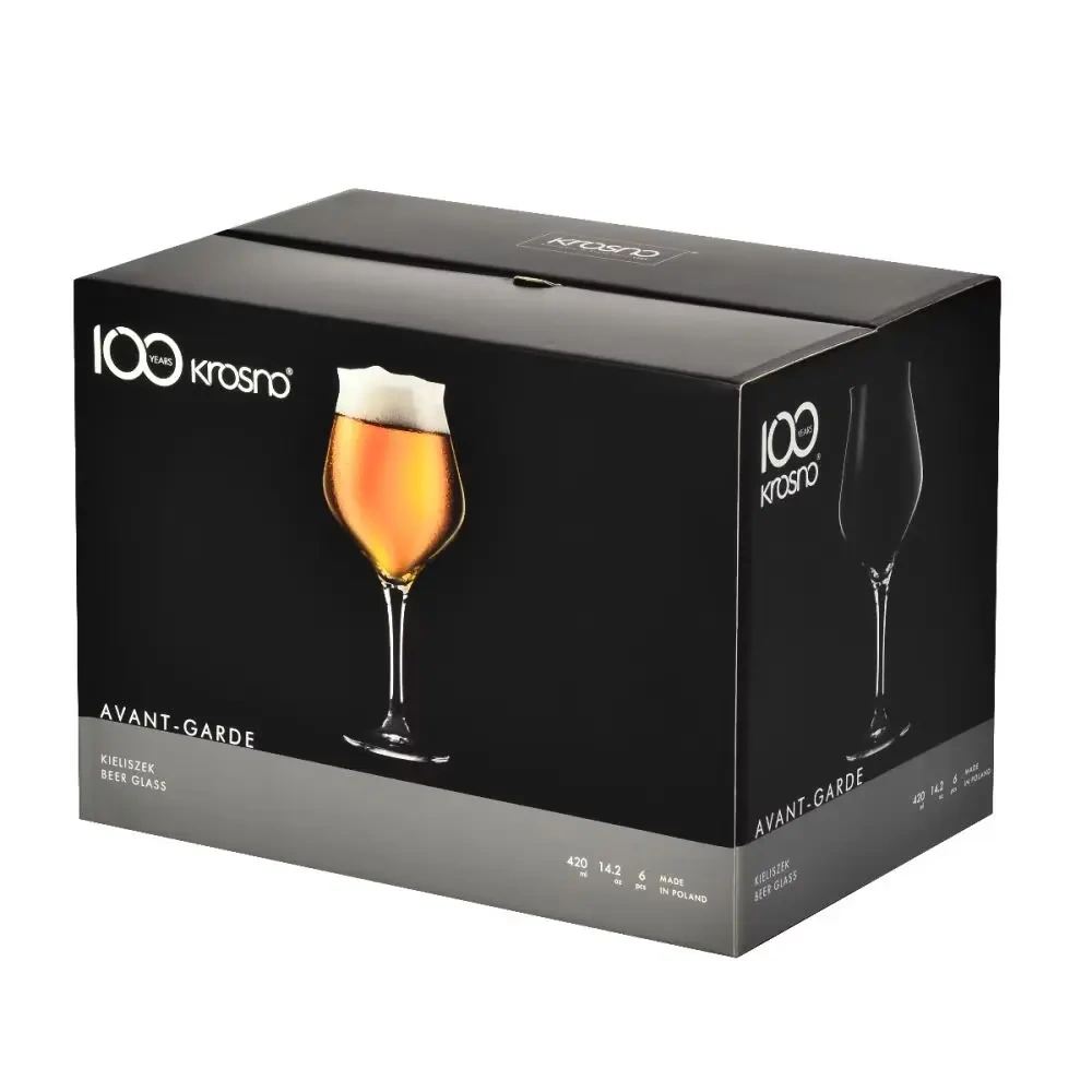 Sörkóstoló poharak Avant-Garde, 420 ml, 6 darabos készlet | KROSNO GLASS F57A764042013420