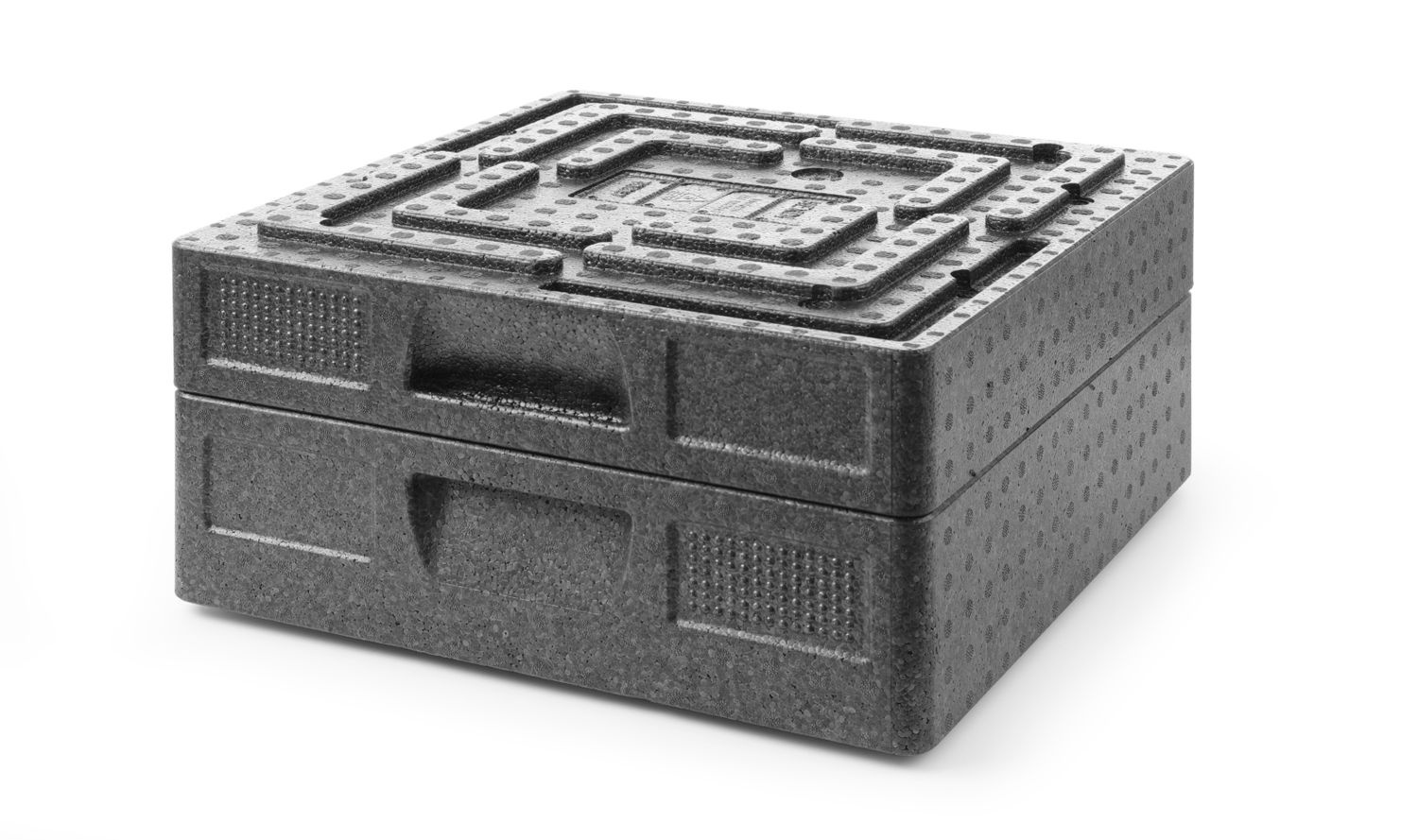Catering termoizolációs tároló Salto 9,8L, 35x35x8 cm, kompakt, könnyű | HENDI 707074