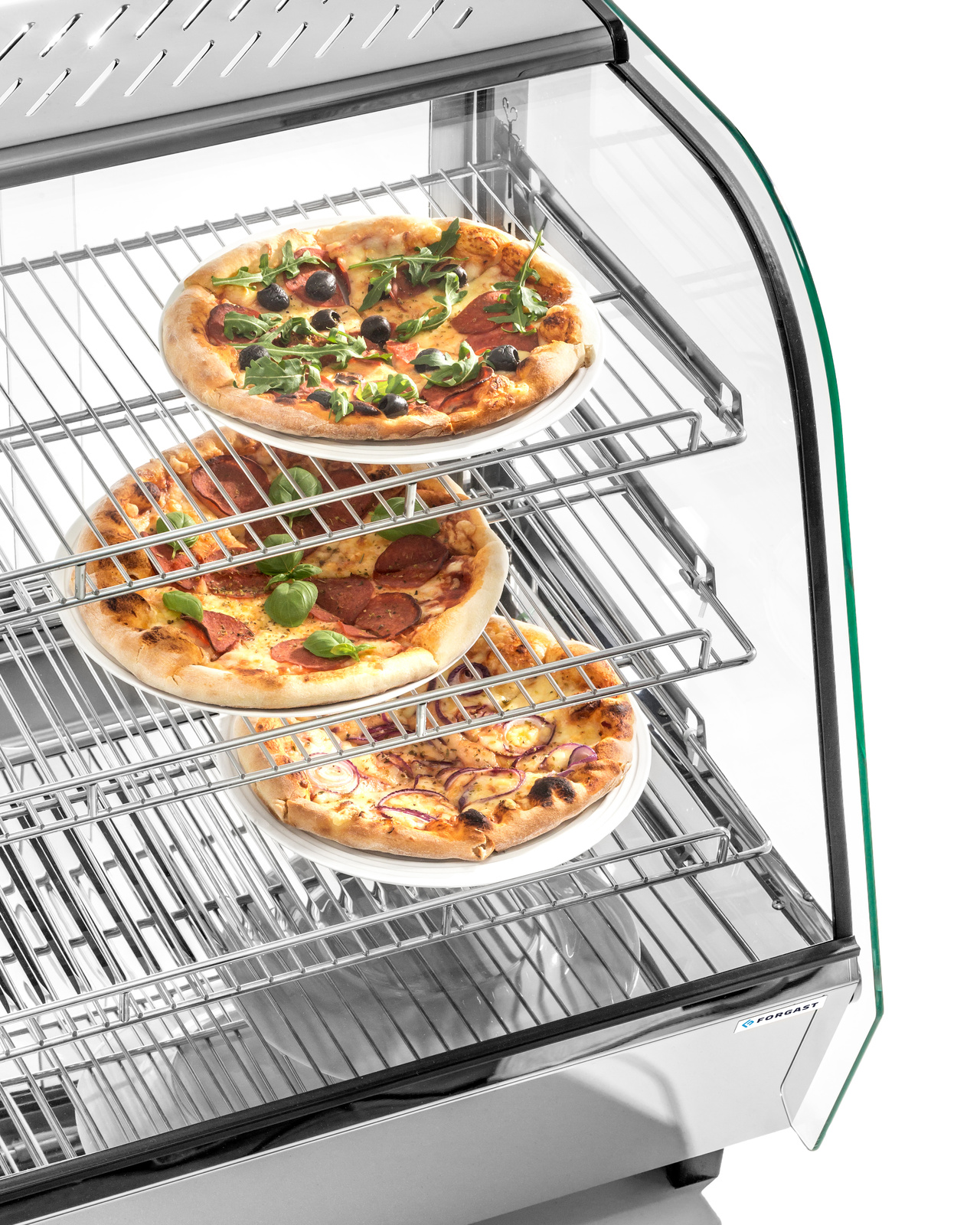 Melegített üvegkivitelű bemutató vitrin 120 l, 1.1 kW | FORGAST FG09642