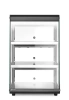 Változtatható fűtött vitrin, fekete, 230V/500 W, 120 l | HENDI 273760