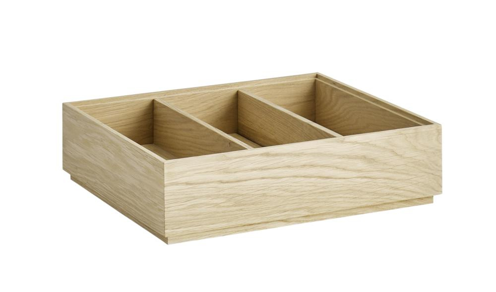 Betét fa dobozhoz GN 1/2, 2 darab, 24x10.5x6 cm, barna | APS 14022