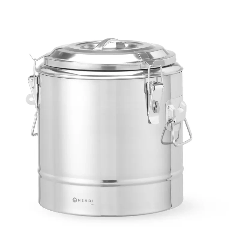 Termosz folyadékokhoz 11 l, rozsdamentes acél, átmérő 30 cm, magasság 34.5 cm | HENDI 708071