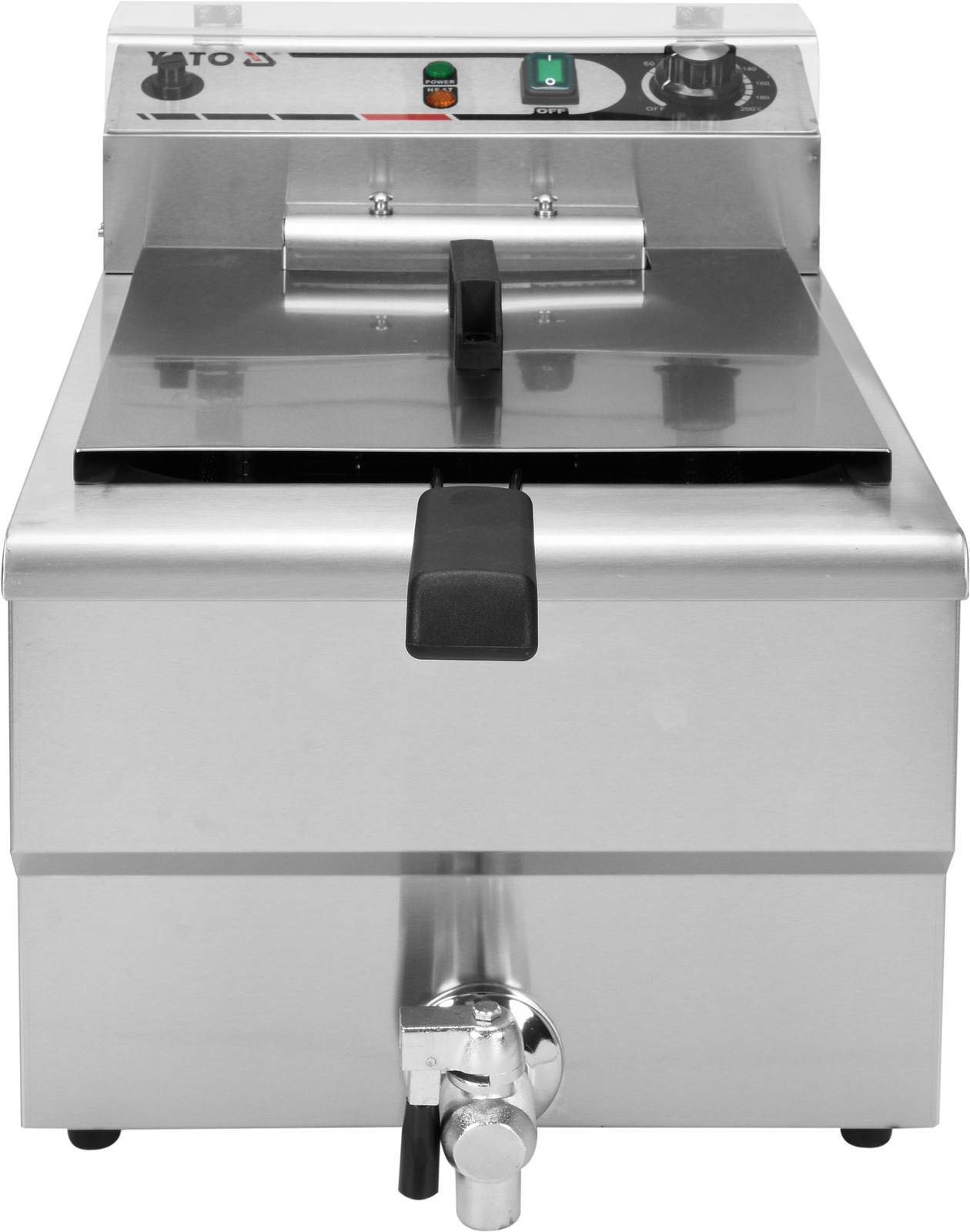 Elektromos olajsütő leeresztő csappal 12 l | YATO YG-04630