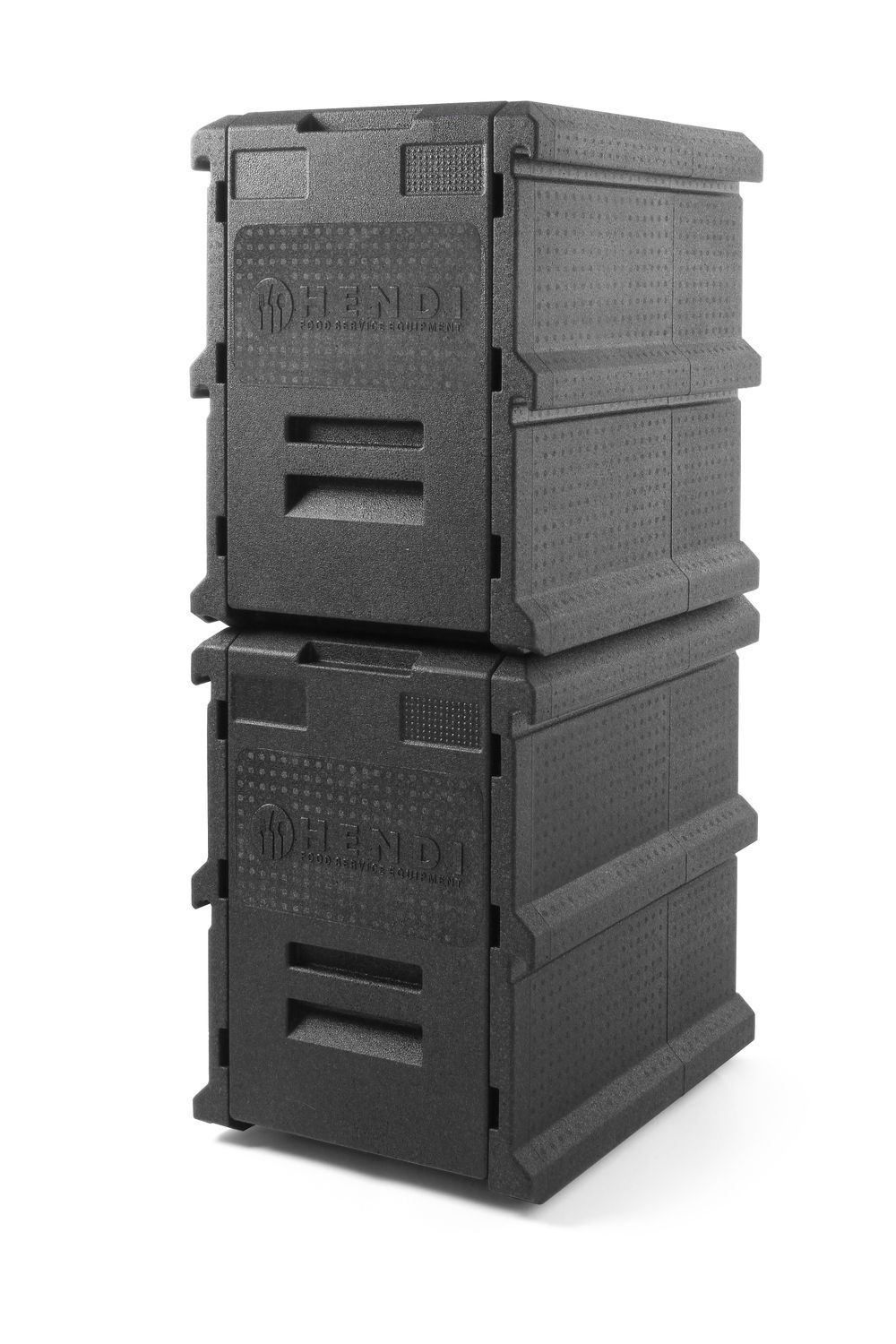 Hőszigetelt catering ételszállító doboz, 2 x GN 1/1 200 mm, 63,5x46,5x66 cm | HENDI 707999