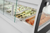Sushi hűtővitrin, 63 l, LED, 3-7°C, 130,7x45x33 cm | HENDI 233757