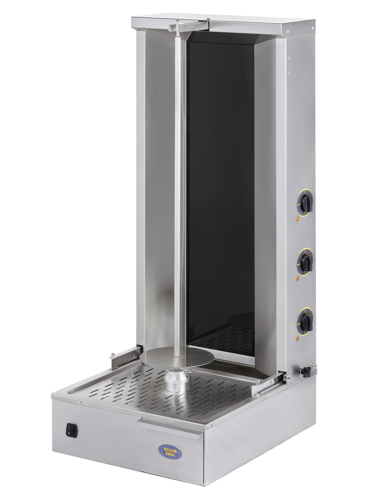 Gyros (kebab) üvegkerámia készülék, 40 kg, 4 fűtőzóna, 9 kW, 400 V | ROLLER GRILL GR 100 V