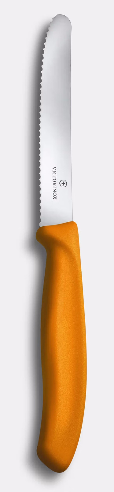 Paradicsomkés Swiss Classic, fogazott penge, narancssárga, pengehossz 11 cm | VICTORINOX 6.7839.C1
