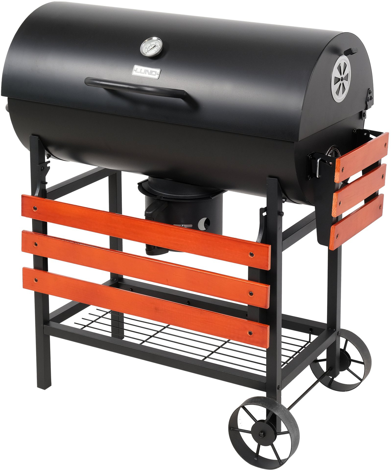 Szénsütő fedéllel, grillrács 71x34.5 cm | LUND 99908