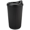 Újrahasználható TO GO pohár, magas, fekete, 8,5x13,5 cm, 400 ml | APS 66913