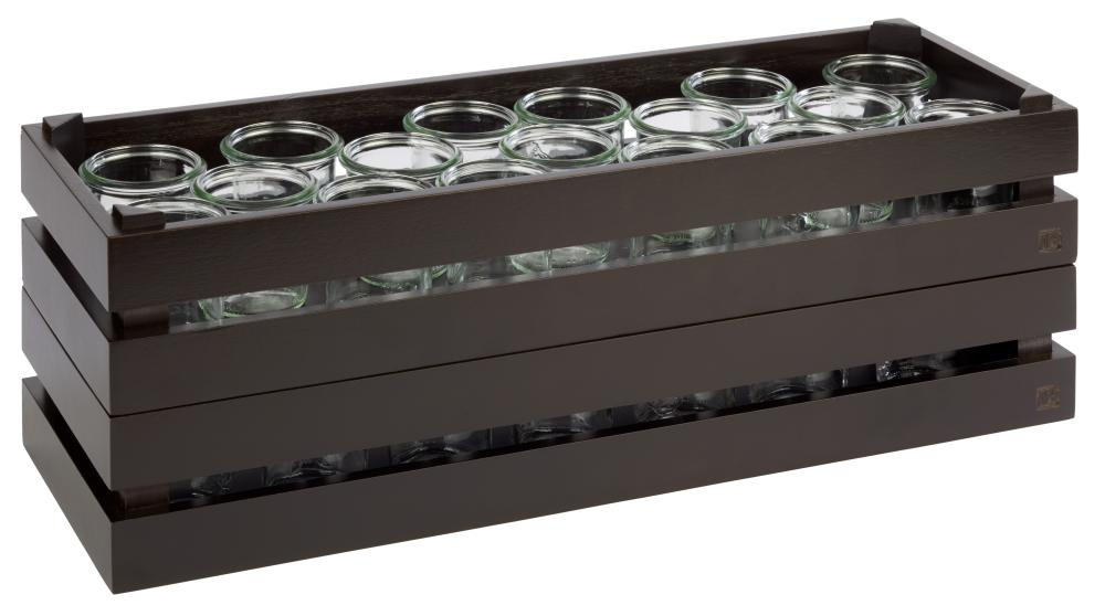 Büfé GN SUPERBOX doboz, fekete színű, 55.5x18.5x10.5 cm | APS 11629