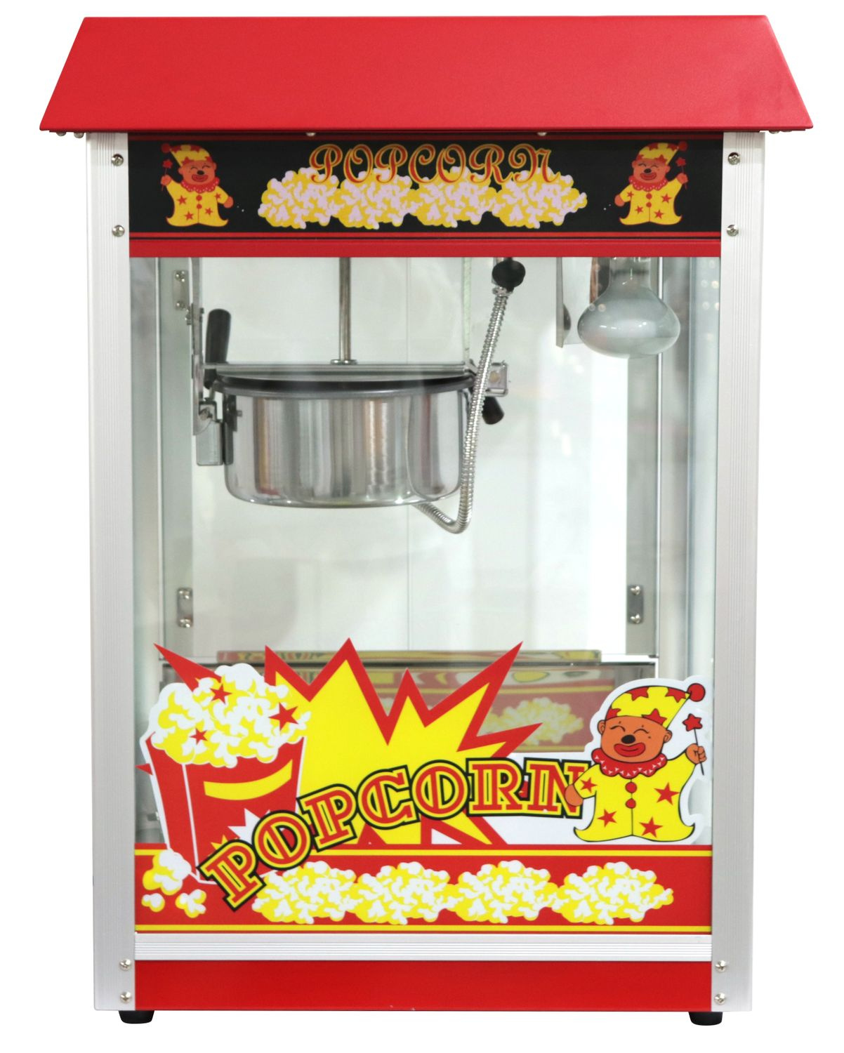Popcorn gép piros tetővel | HENDI 282748
