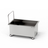 1 medencés rozsdamentes mobil alacsony mosogató (mélység: 40 cm) 80x60x85 cm | FORGAST