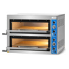 Pizzasütő 2 kamrás, 2x4x36 cm, 12 kW, 400 V | FORGAST FG09566