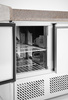 3 ajtós pizzasütő hűtőasztal feltéttel, 570 l, 6 GN 1/4, 140x70x110 cm | ARKTIC 232033