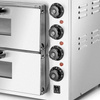 Pizzasütő 2 kamrás, 2x40 cm, 3 kW, 230 V | FORGAST FG09553