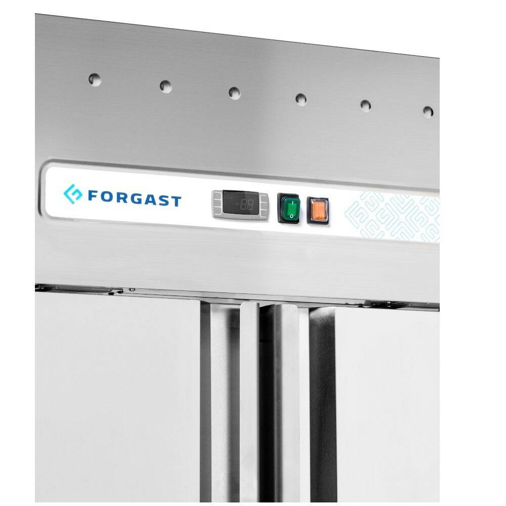 2 ajtós fagyasztószekrény GN 2/1 1476 l, rozsdamentes acélból | FORGAST FG08114